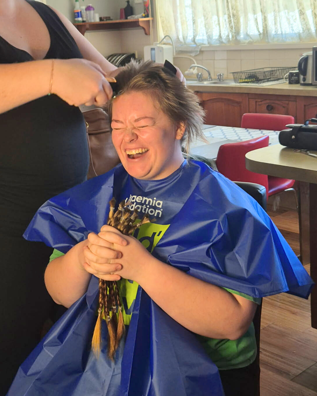 Jasmine Shields World's Greatest Shave Ponytails