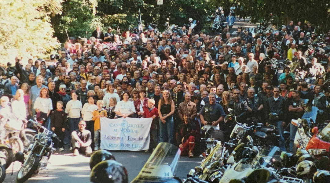 One of the fundraisers Margaret ran was ’Ride for Life’, an annual motorbike riding event that took place for 10 years between 1996 to 2006.