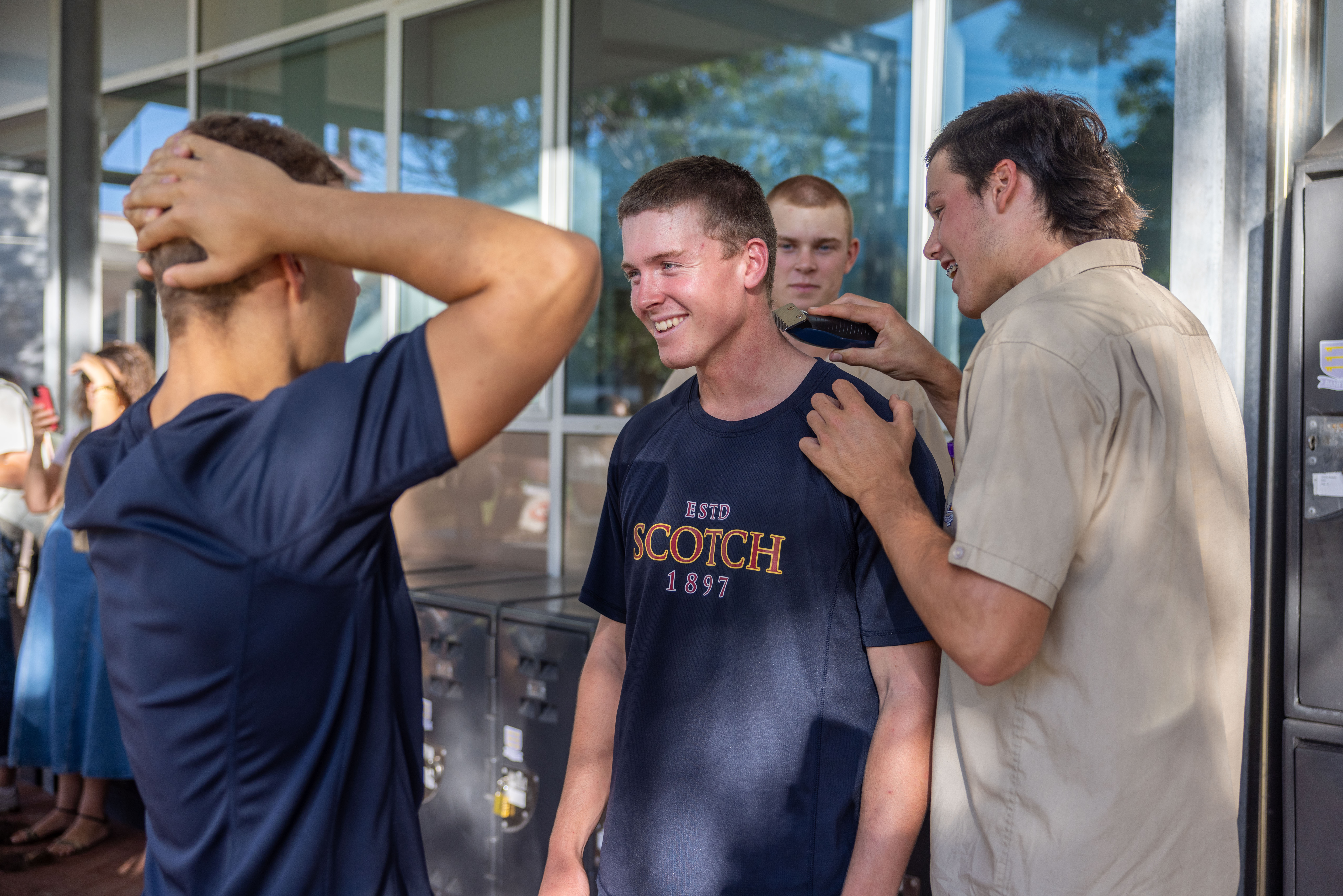 Scotch College World's Greatest Shave - Shaved Head Scotch College World's Greatest Shave - Shaved Head
